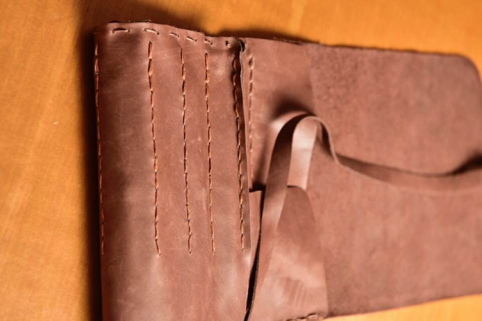 Premium Leather Roll Pen Case for 9 Pens TMW