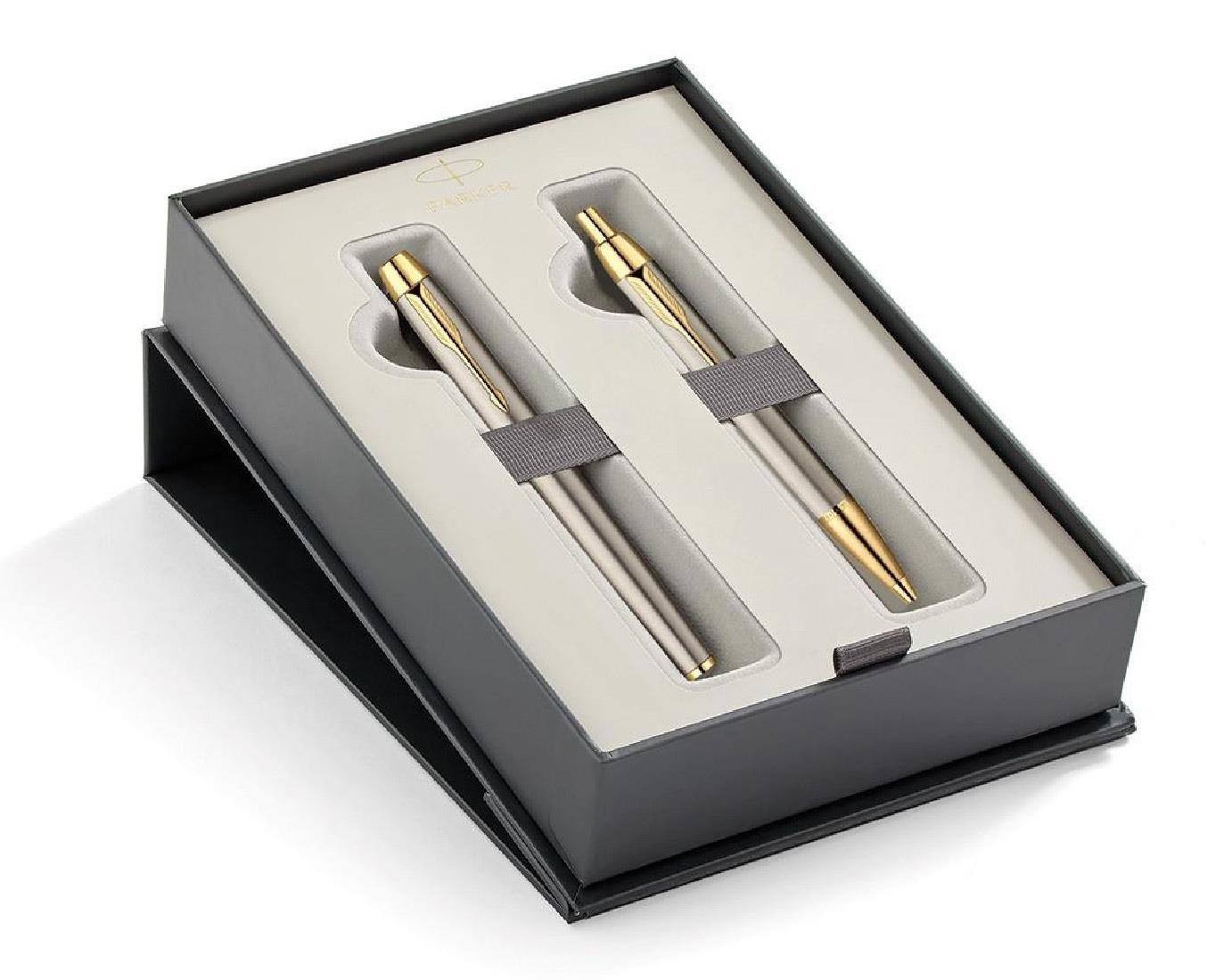 Parker IM Core Brush Metal GT Set Fountain pen and Ballpen N