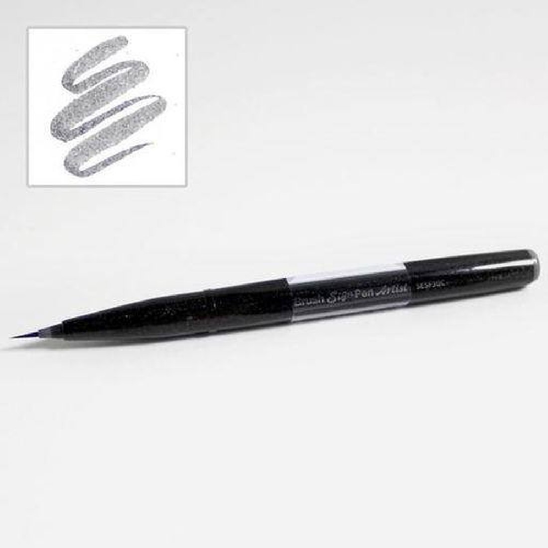 Pentel Artist Brush Sign Pen ultra fine- Grey
