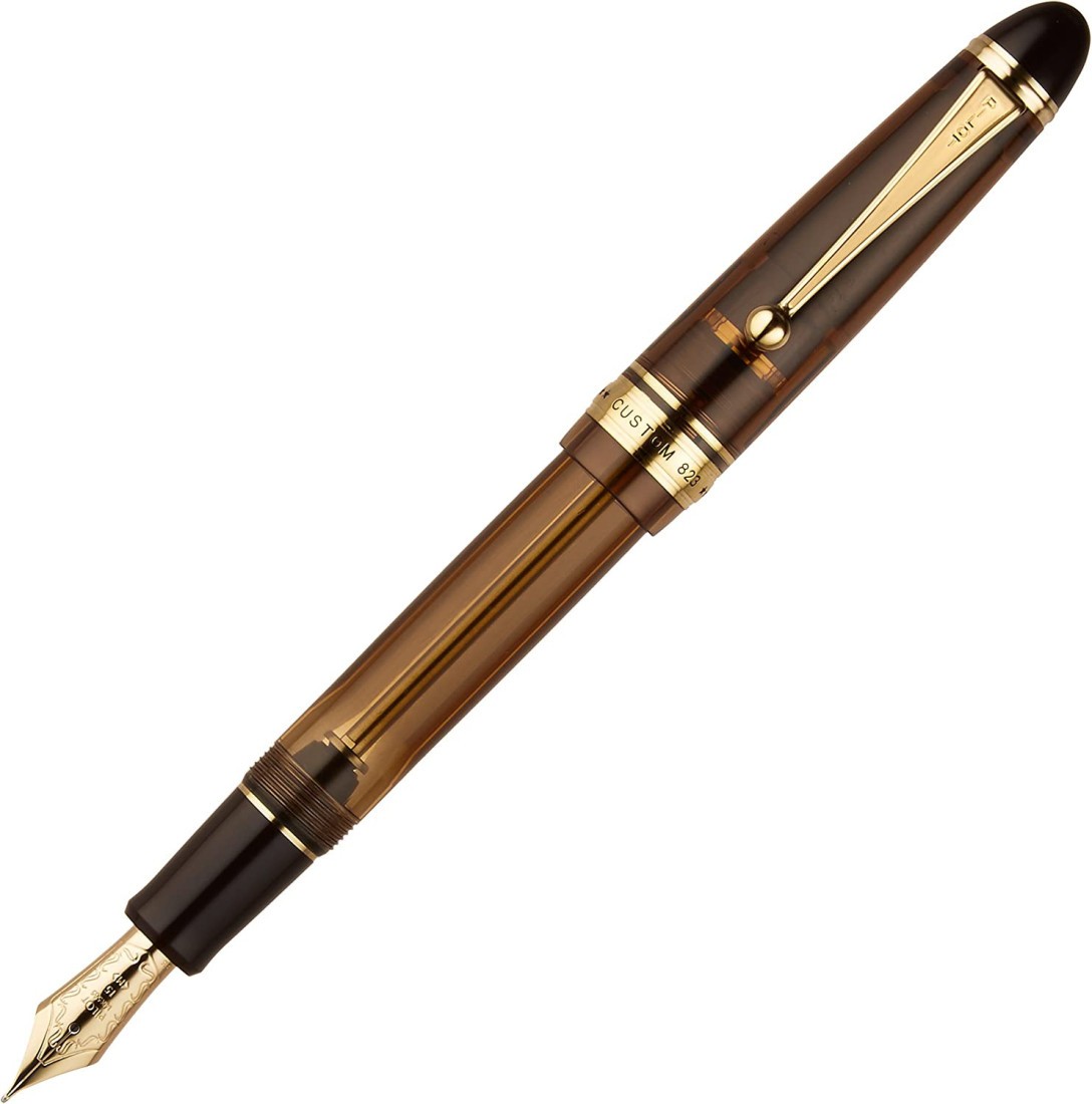 Pilot Custom 823 Amber Fountain Pen FKKE-3MRP-BN