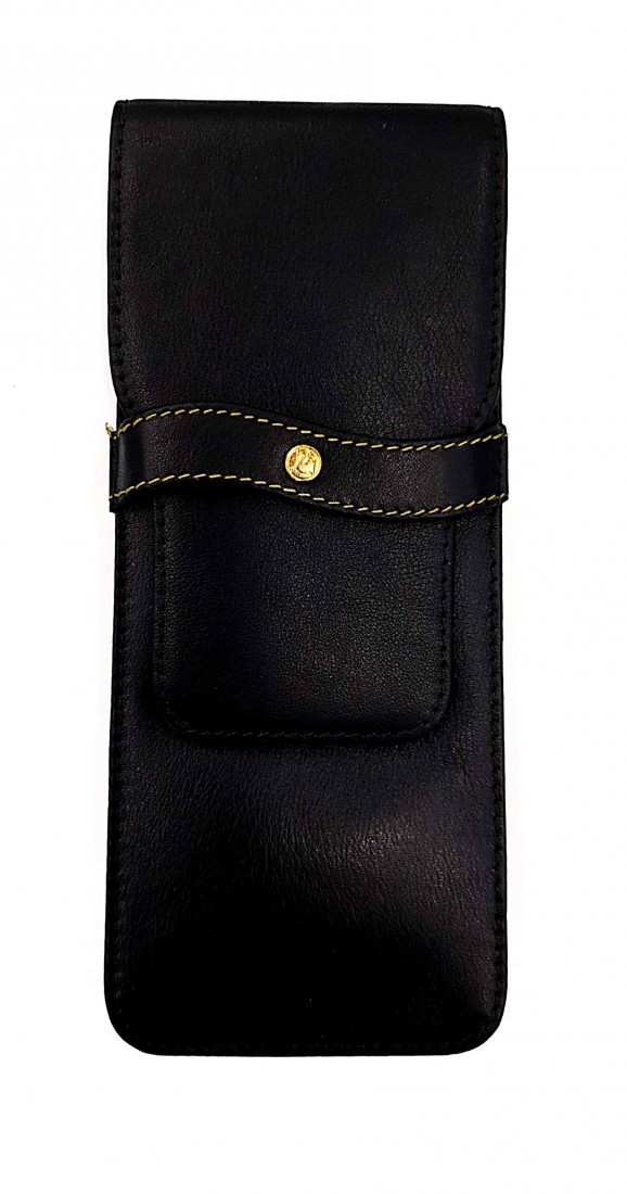 Pelikan writing implement leather case black for 3 pens SGL 3 970269