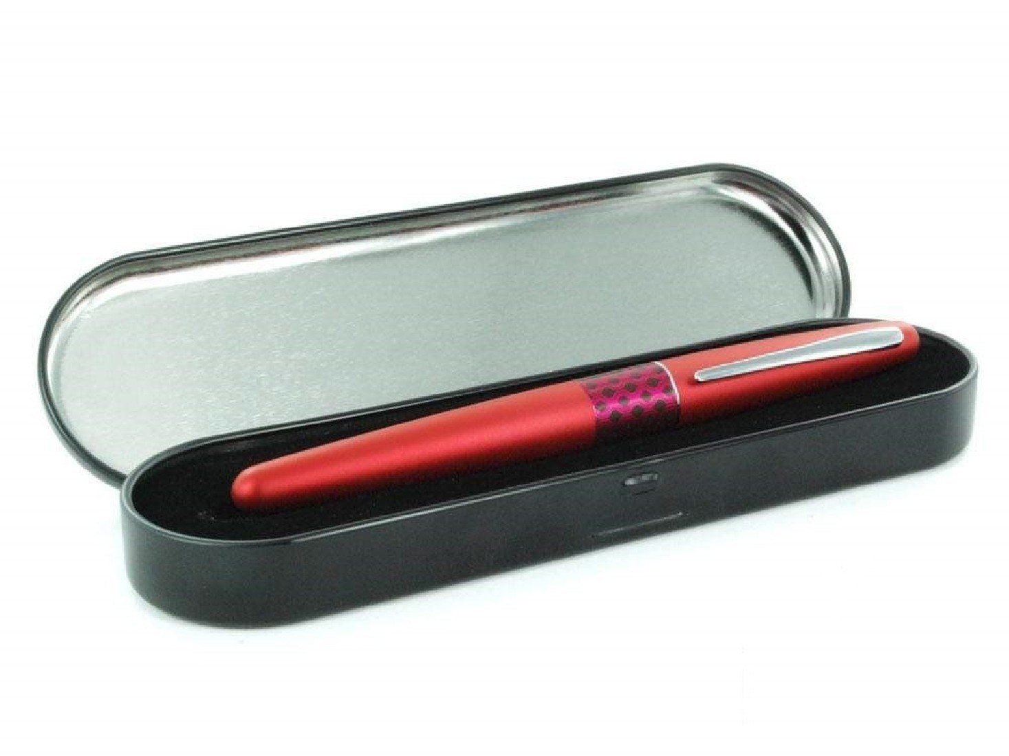 Pilot MR Retro Pop Collection, Fountain Pen, Metallic Red, Flower Ring