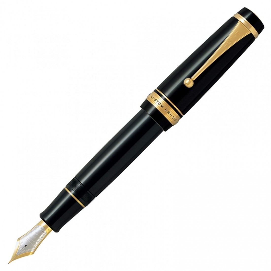 Pilot Custom Urushi Black Lacquer Fountain Pen  FKV-88SR-B.