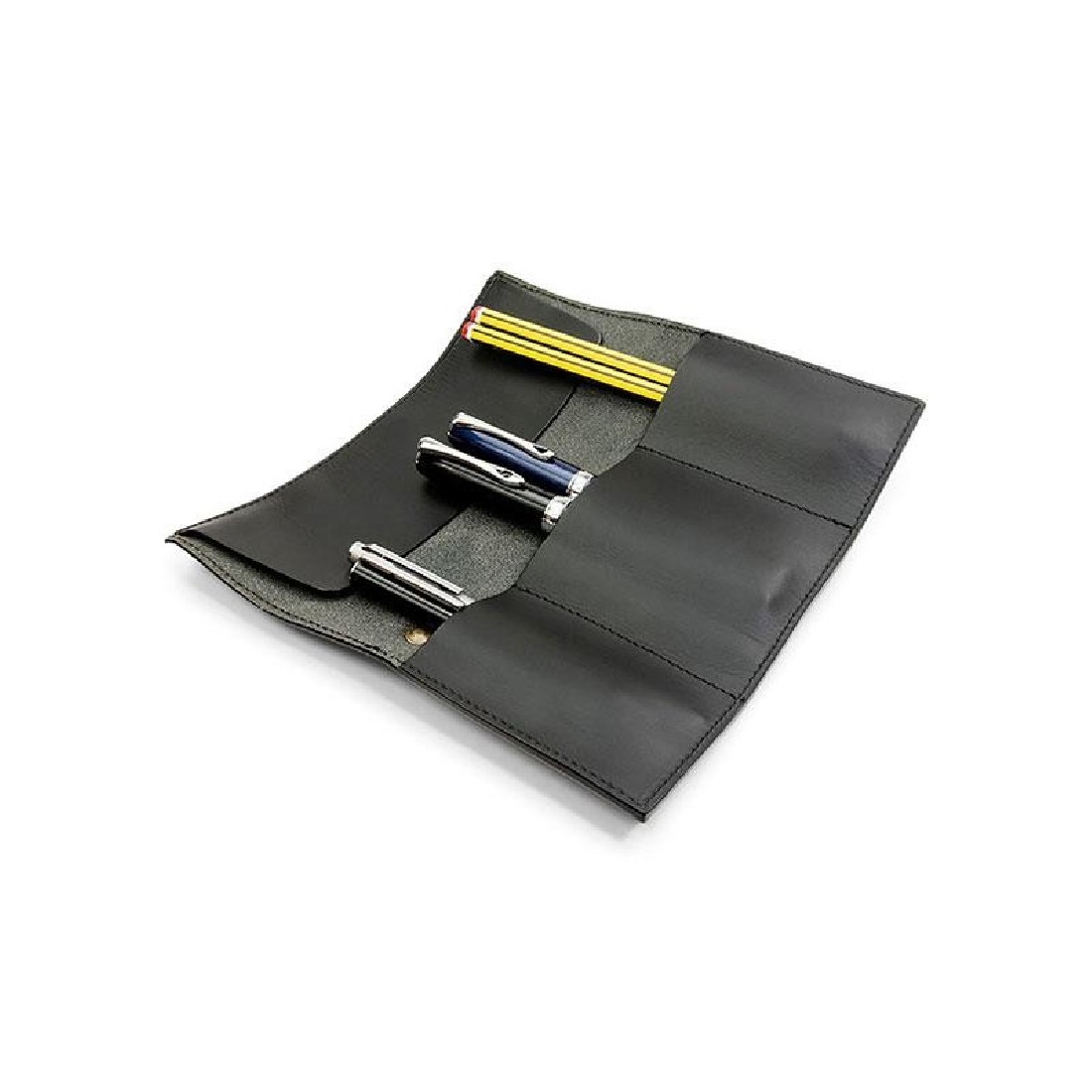 Paper Republic black leather pen & pencil case