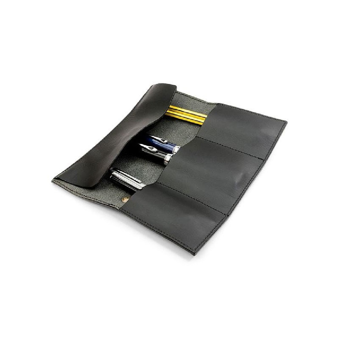 Paper Republic black leather pen & pencil case