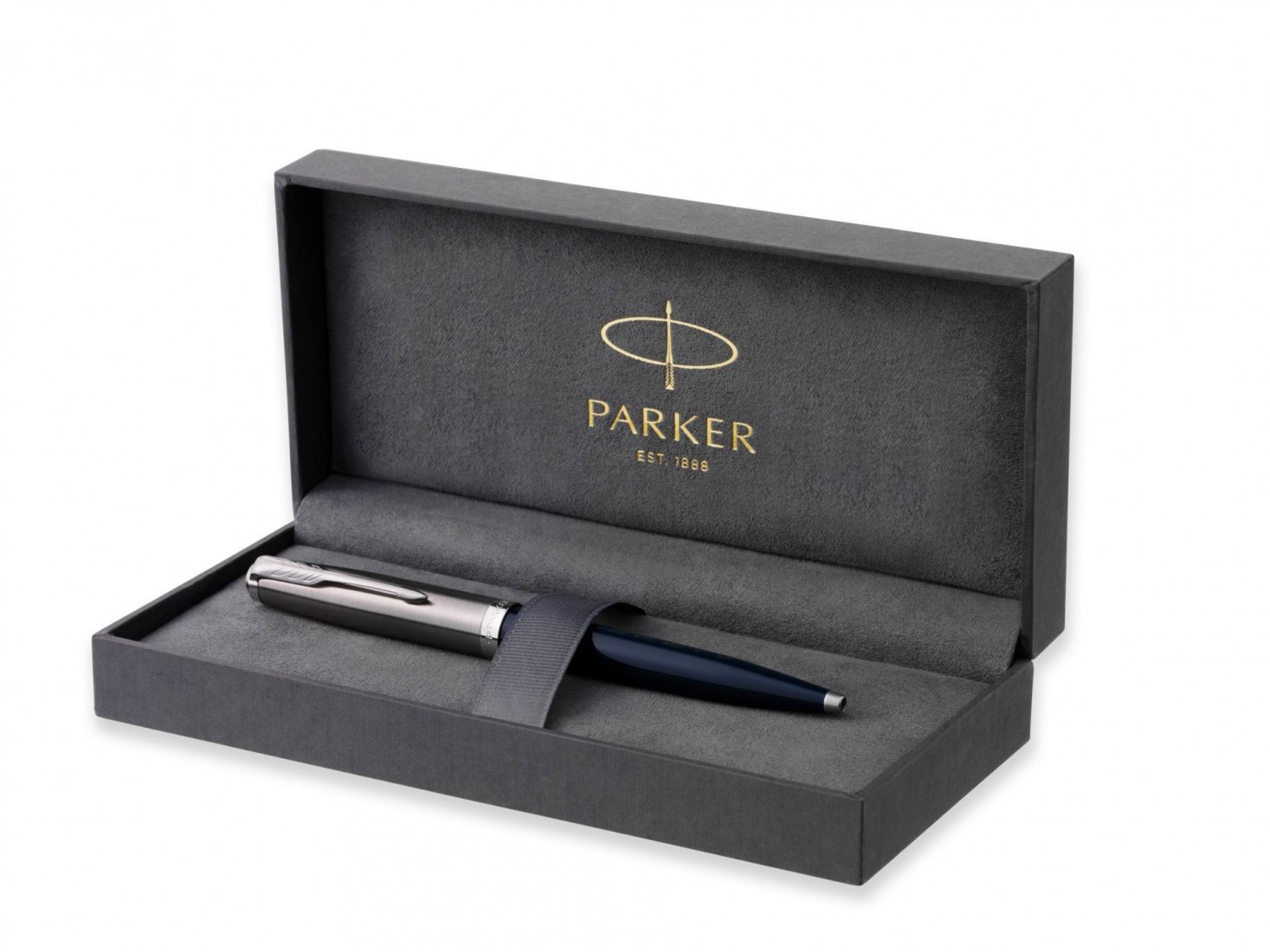 PARKER 51 MIDNIGHT BLUE RESIN CHROME TRIM BALLPOINT PEN