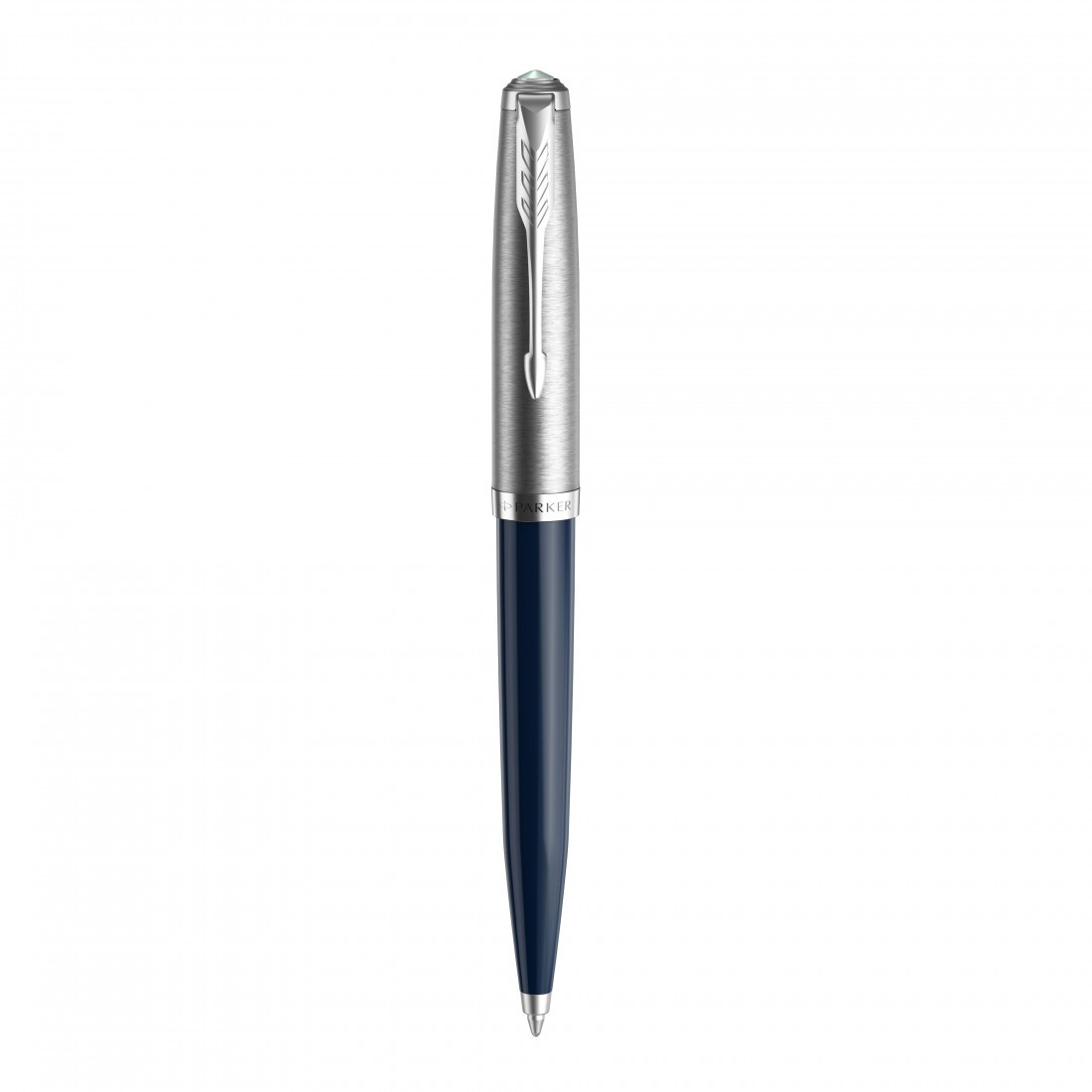 PARKER 51 MIDNIGHT BLUE RESIN CHROME TRIM BALLPOINT PEN