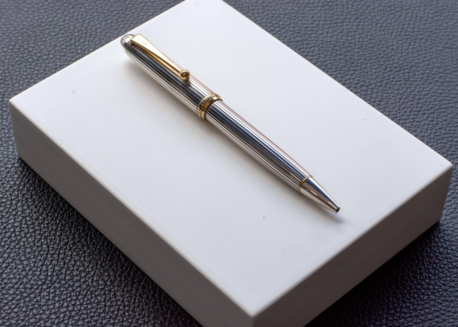 Pilot Sterling Silver 925 with gold trims Custom 74 ballpen BKK-3M5S-S