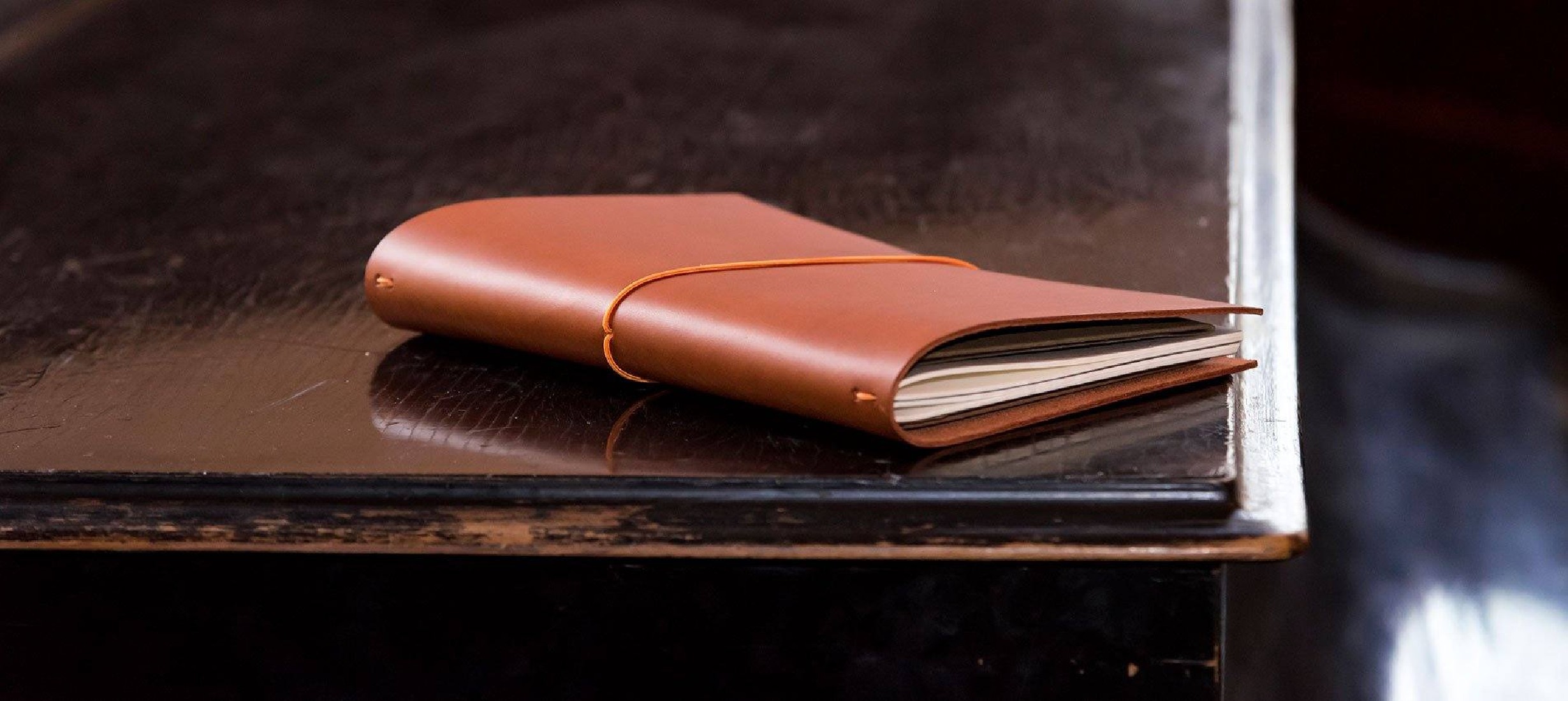 Paper Republic the writers essentials pocket cognac leather  journal kit