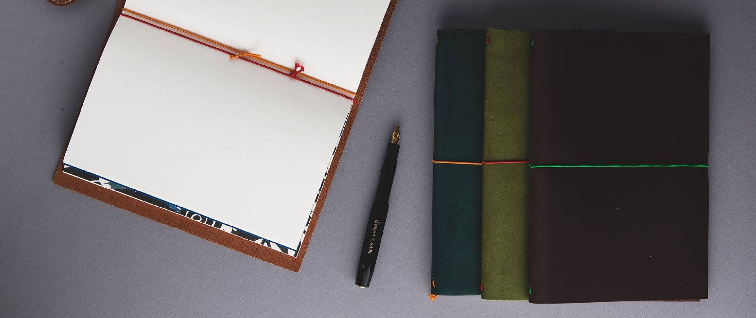 Paper Republic grand voyageur [xl] chestnut leather journal