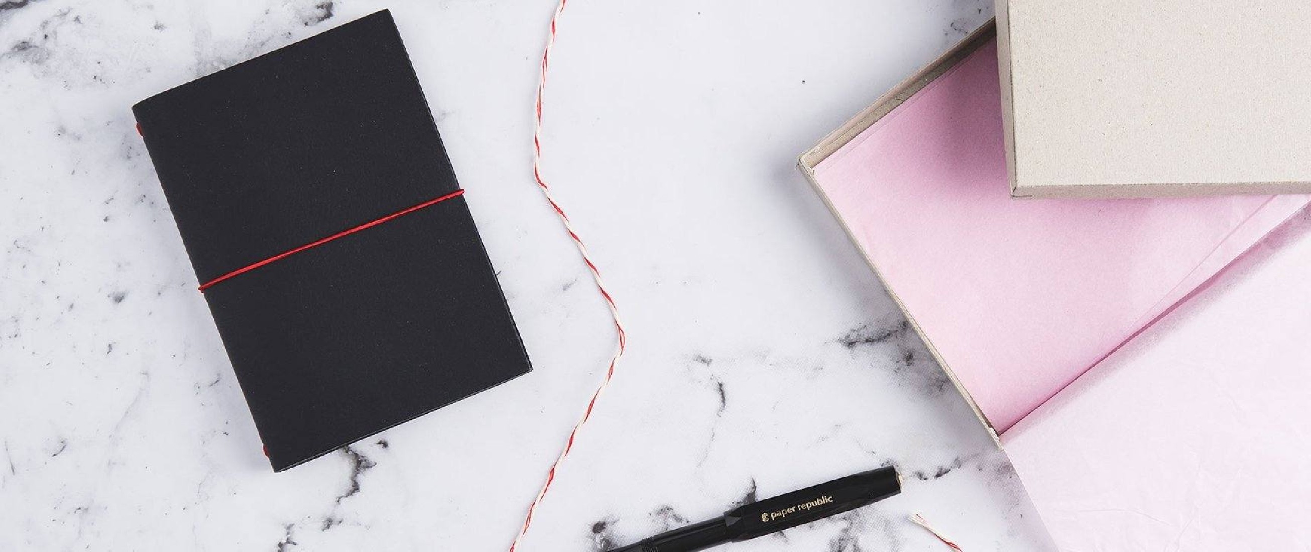 Paper Republic the writers essentials pocket black leather journal kit