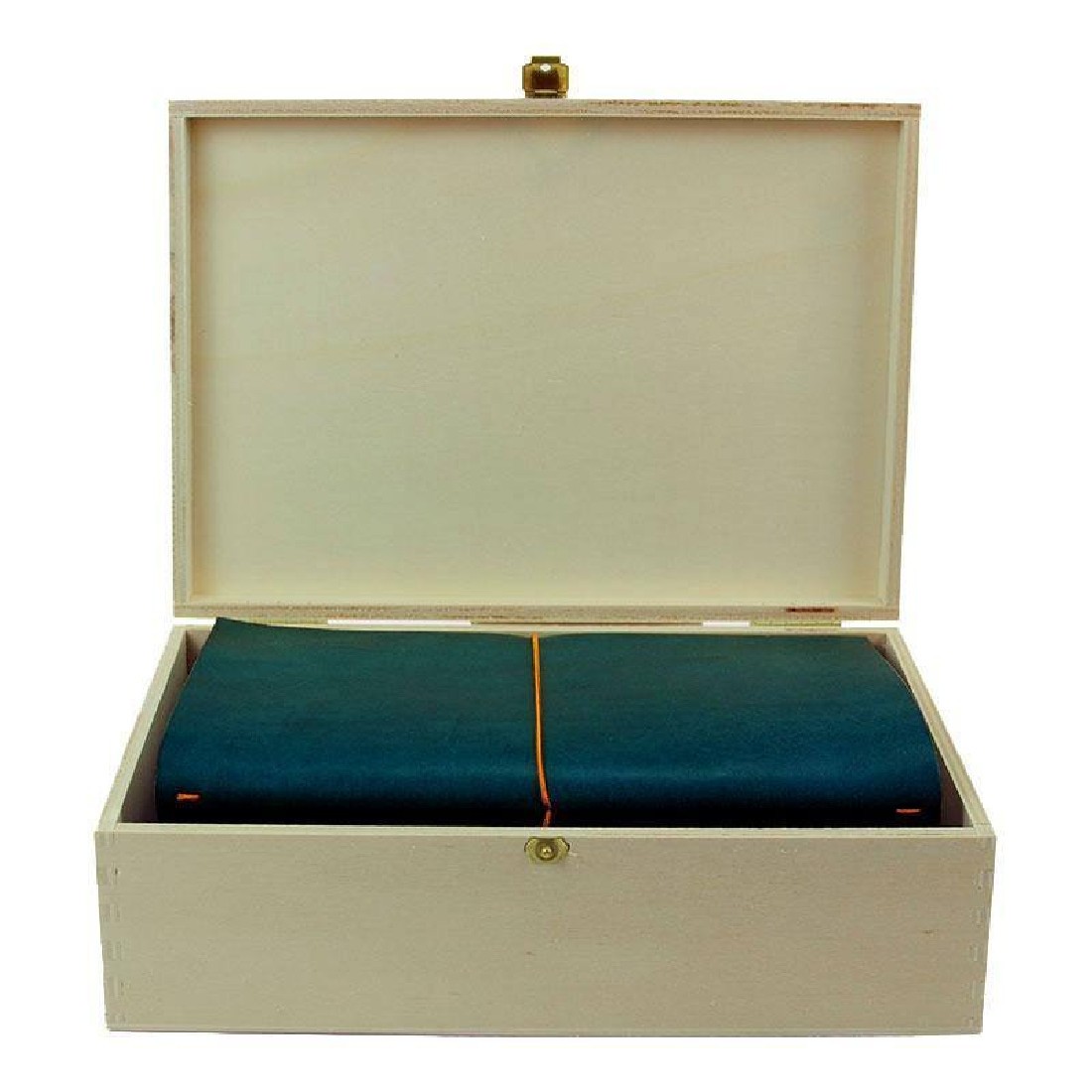 Paper Republic the writers essentials [xl] | petrol blue leather journal kit