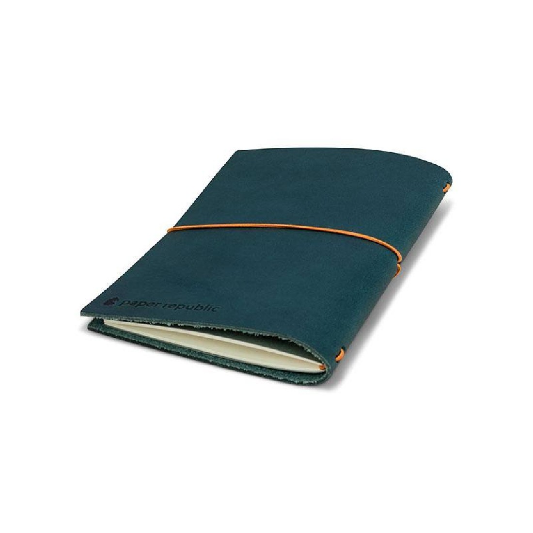 Paper Republic grand voyageur pocket petrol blue  leather journal