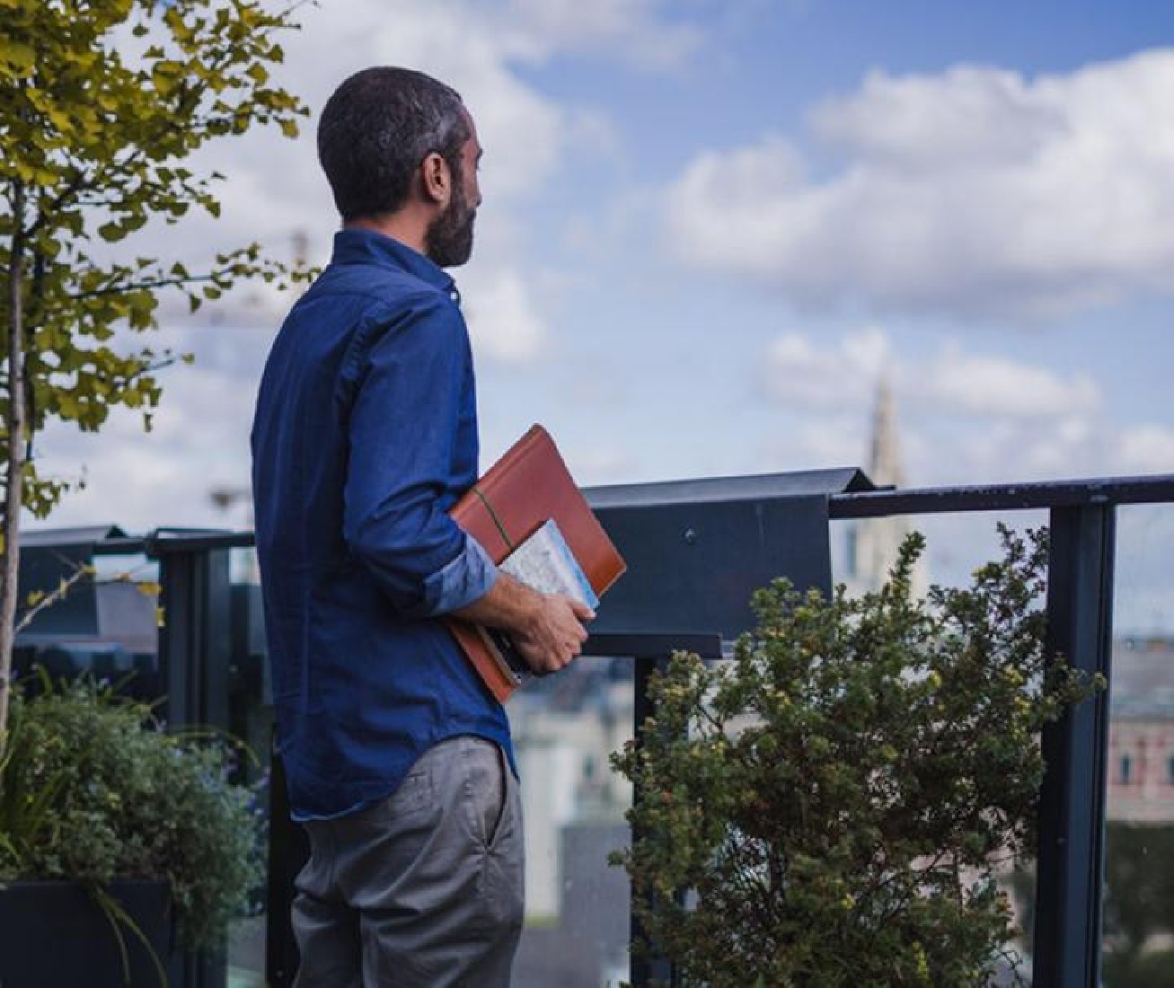 Paper Republic A4 Leather Portfolio Cognac