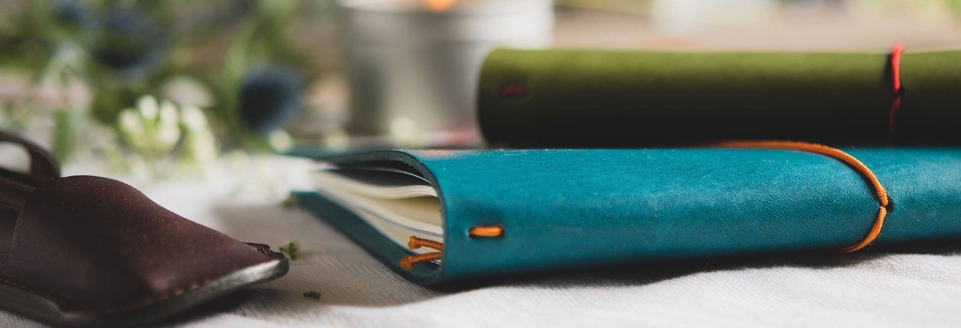 Paper Republic the writers  essentials pocket petrol blue leather journal kit