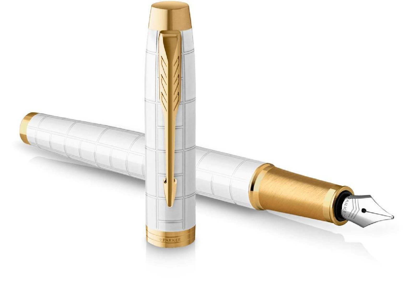 Parker IM Premium Pearl White GT Fountain Pen