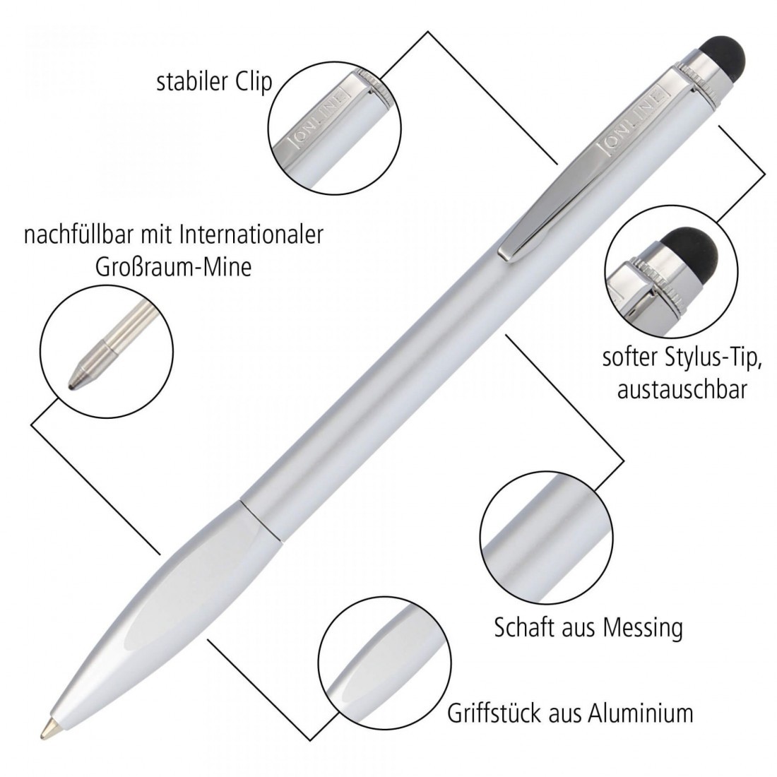 ONLINE Ballpen Stylus Best Ager Rose Gold 34278-15