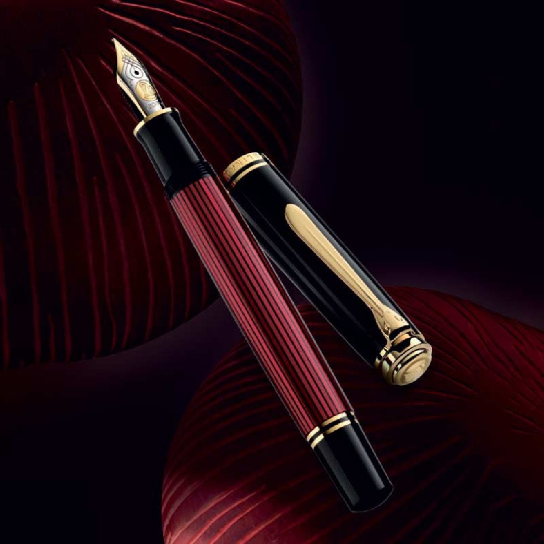 Pelikan Souveran M800 Red-Black Fountain Pen