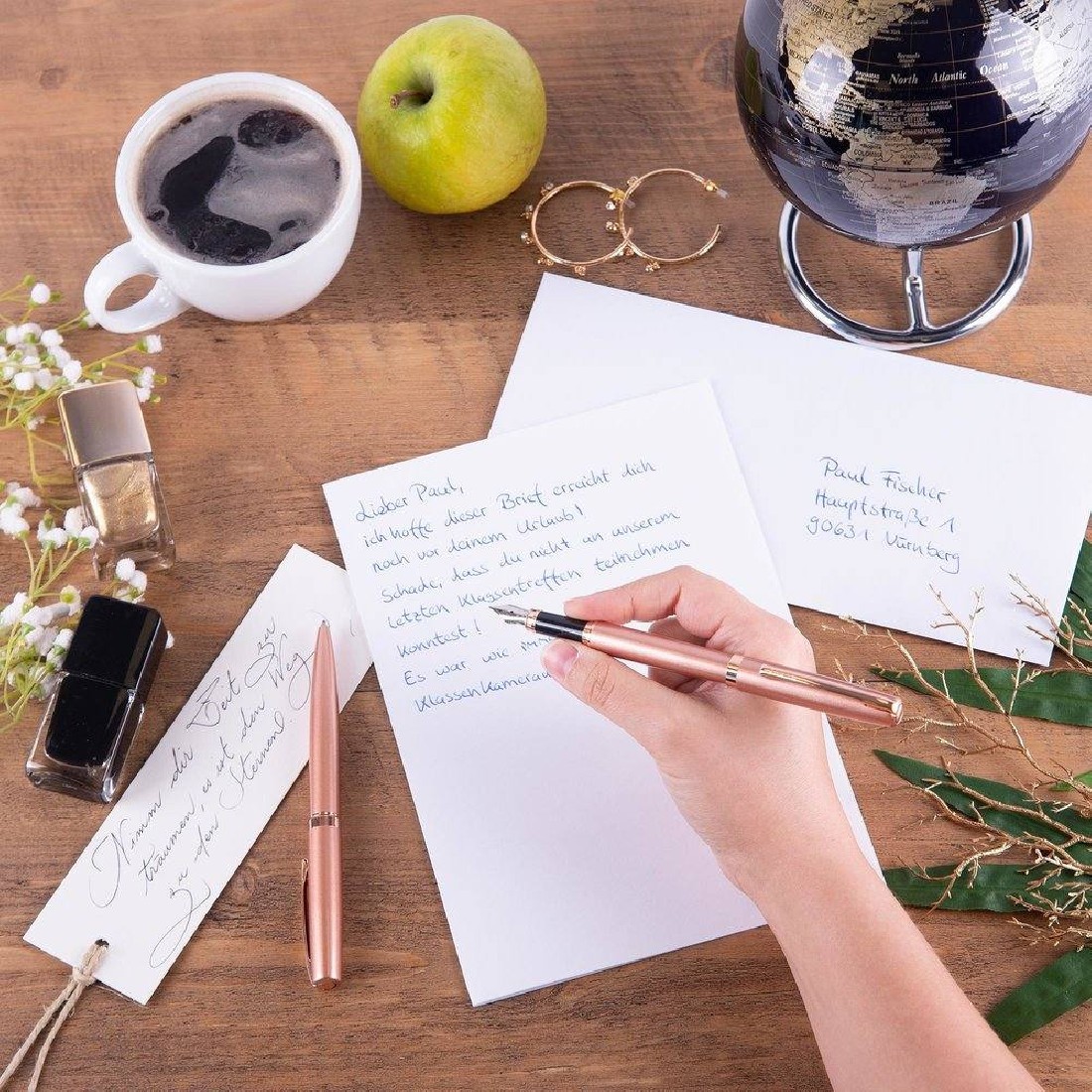 Writing Set Fountain Pen and Ballpen Rose gold 34571 Online