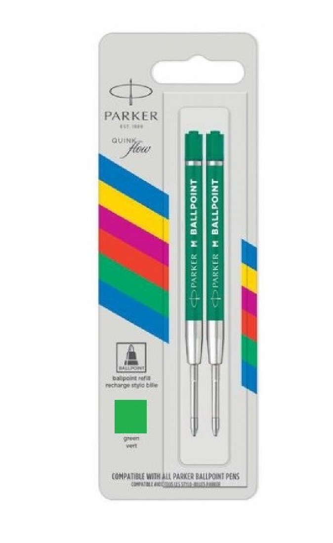 Parker ballpen refill green economy 2 pcs