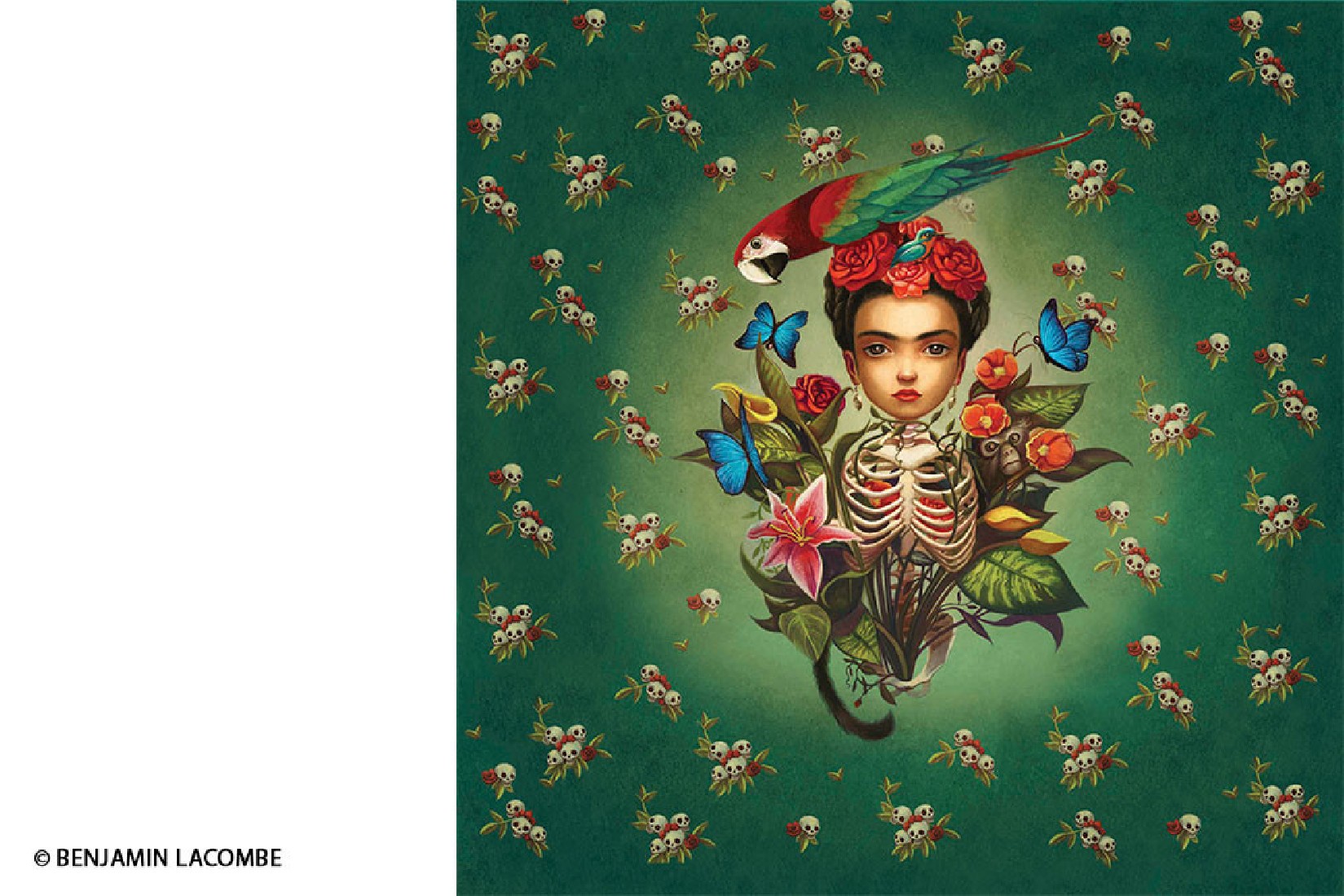 Notebook Flexis Esprit De Lacombe Frida Midi Lined 13x18 Paperblanks