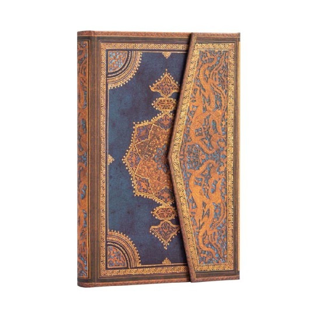 Paperblanks Safavid Indigo Mini 10X14 lined notebook, hard cover, magnetic closure