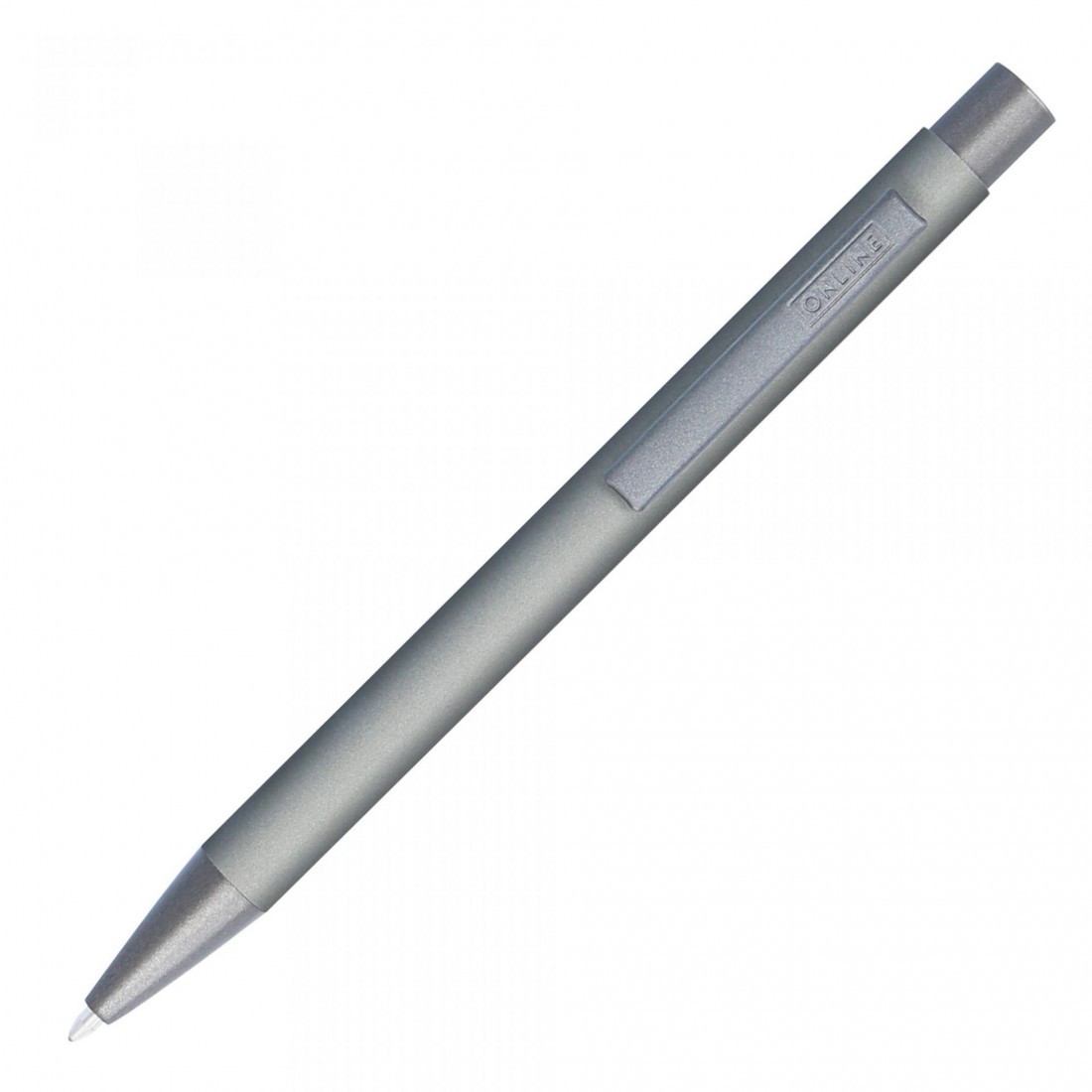 Retractable Ballpen Soft Metal 92318 pure grey ONLINE