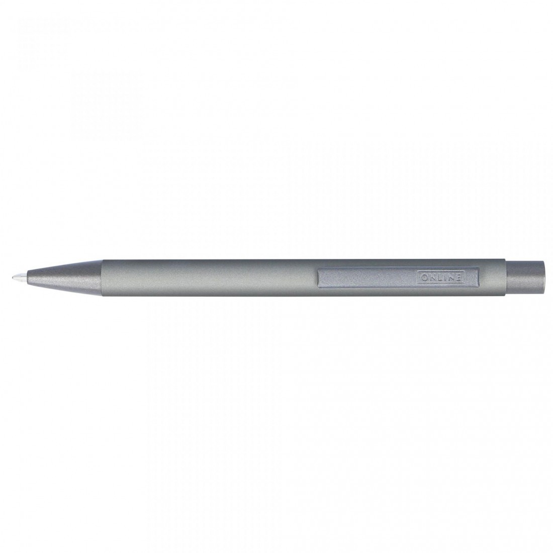 Retractable Ballpen Soft Metal 92318 pure grey ONLINE