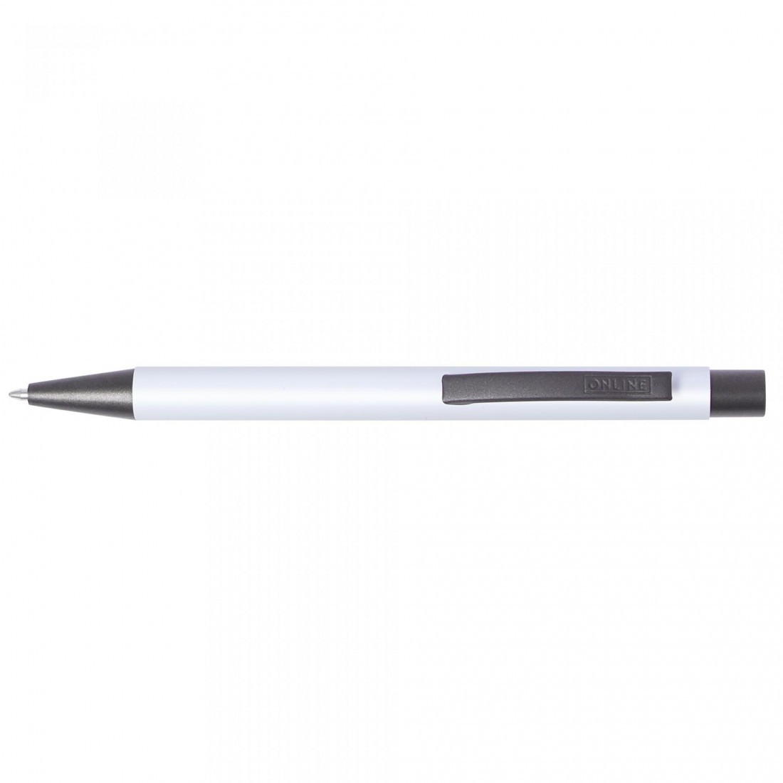 Retractable Ballpen Soft Metal 92318 pure white ONLINE