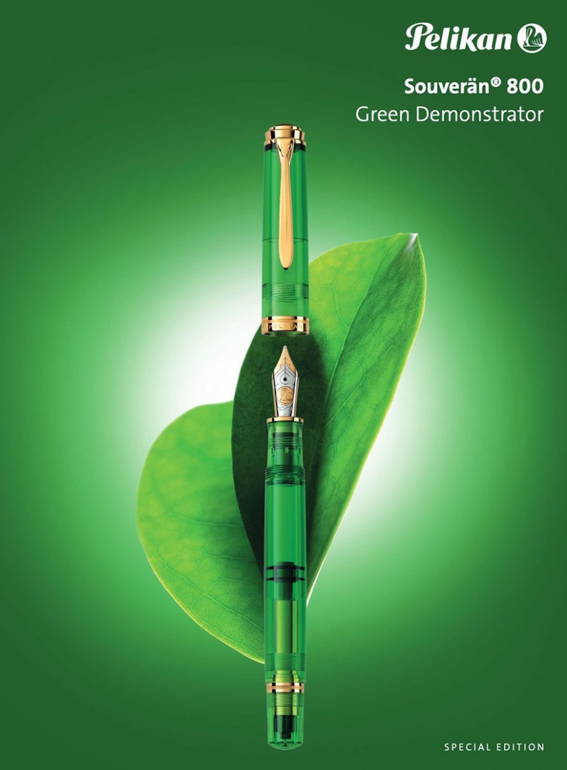 Pelikan M800 Special Edition Souverän Green Demonstrator fountain pen