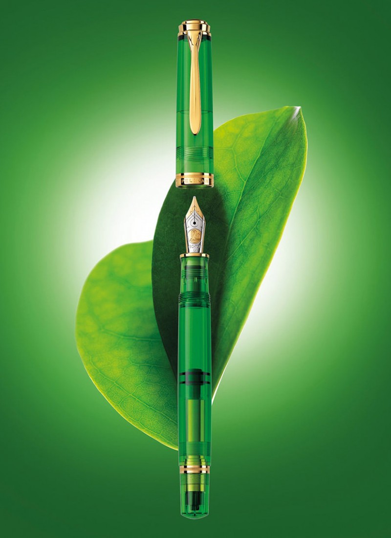 Pelikan M800 Special Edition Souverän Green Demonstrator fountain pen
