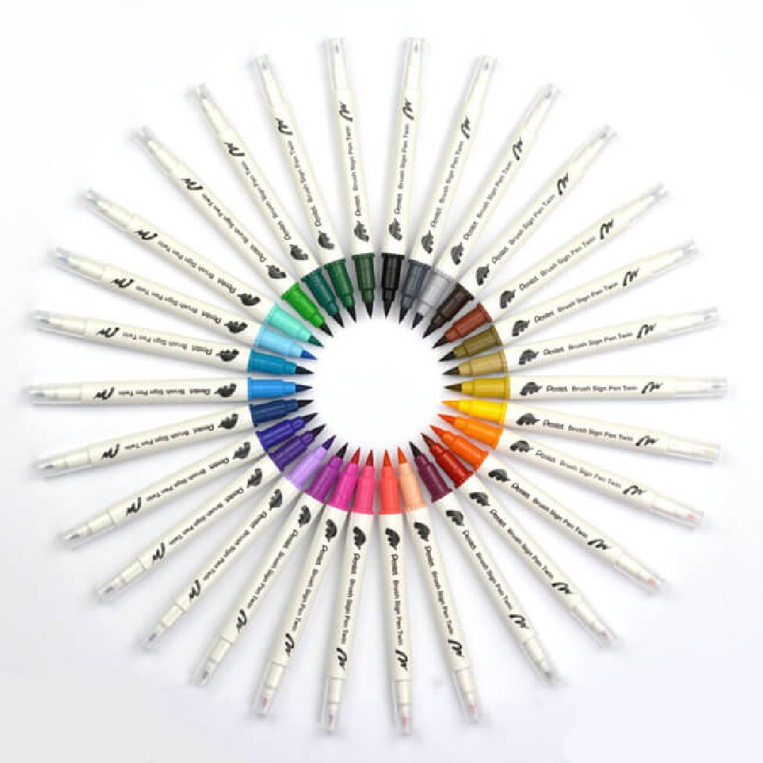 Pentel Artist Brush Sign Pen Twin T111 Light Green