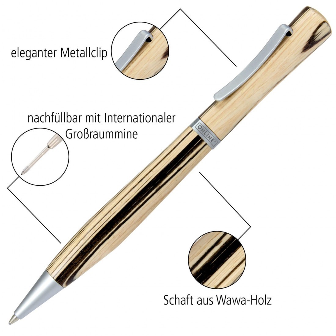 Pen Newood in Bamboo Case 37706 OnLine