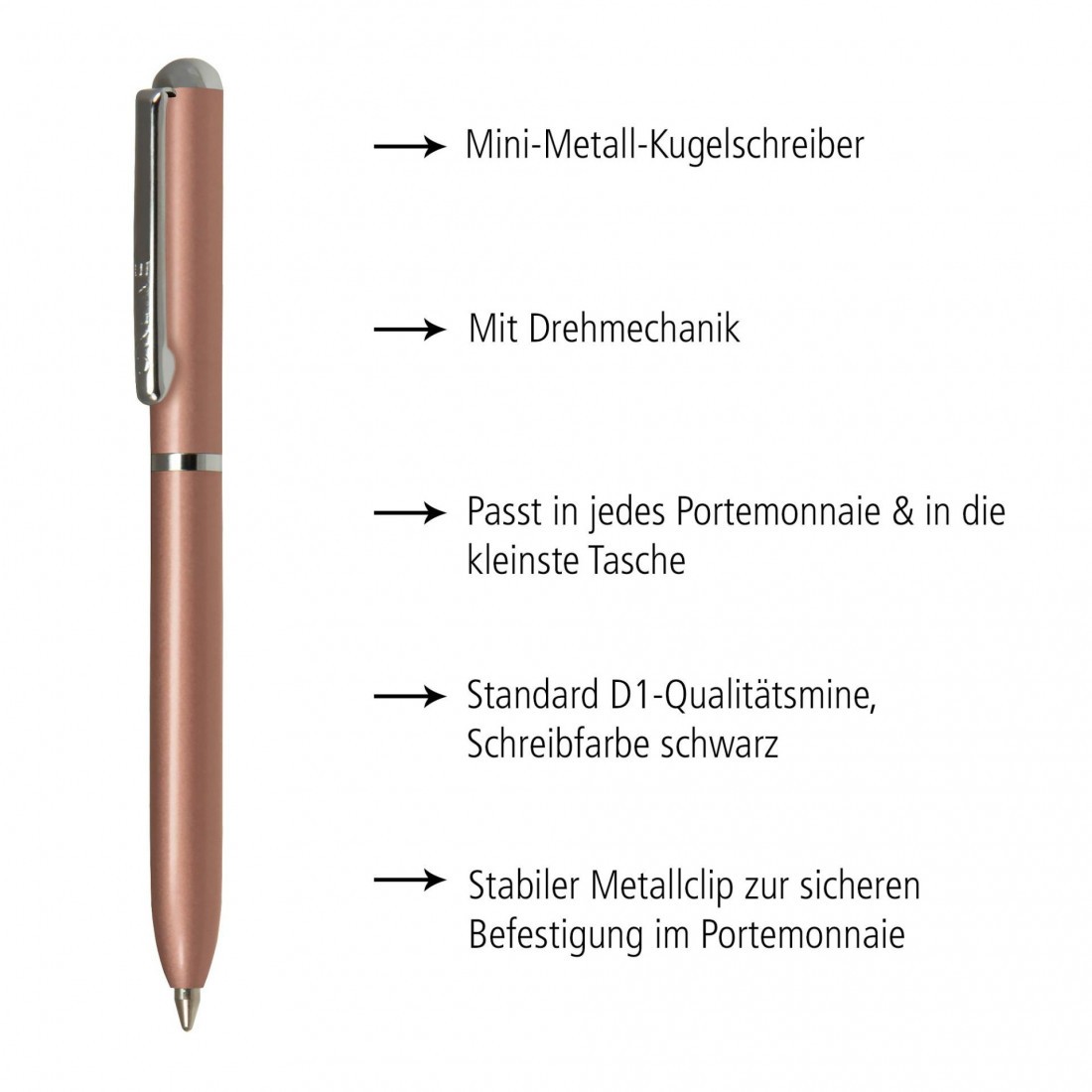 Twist Ballpen Mini Portemonnaie rose gold 43021 OnLine