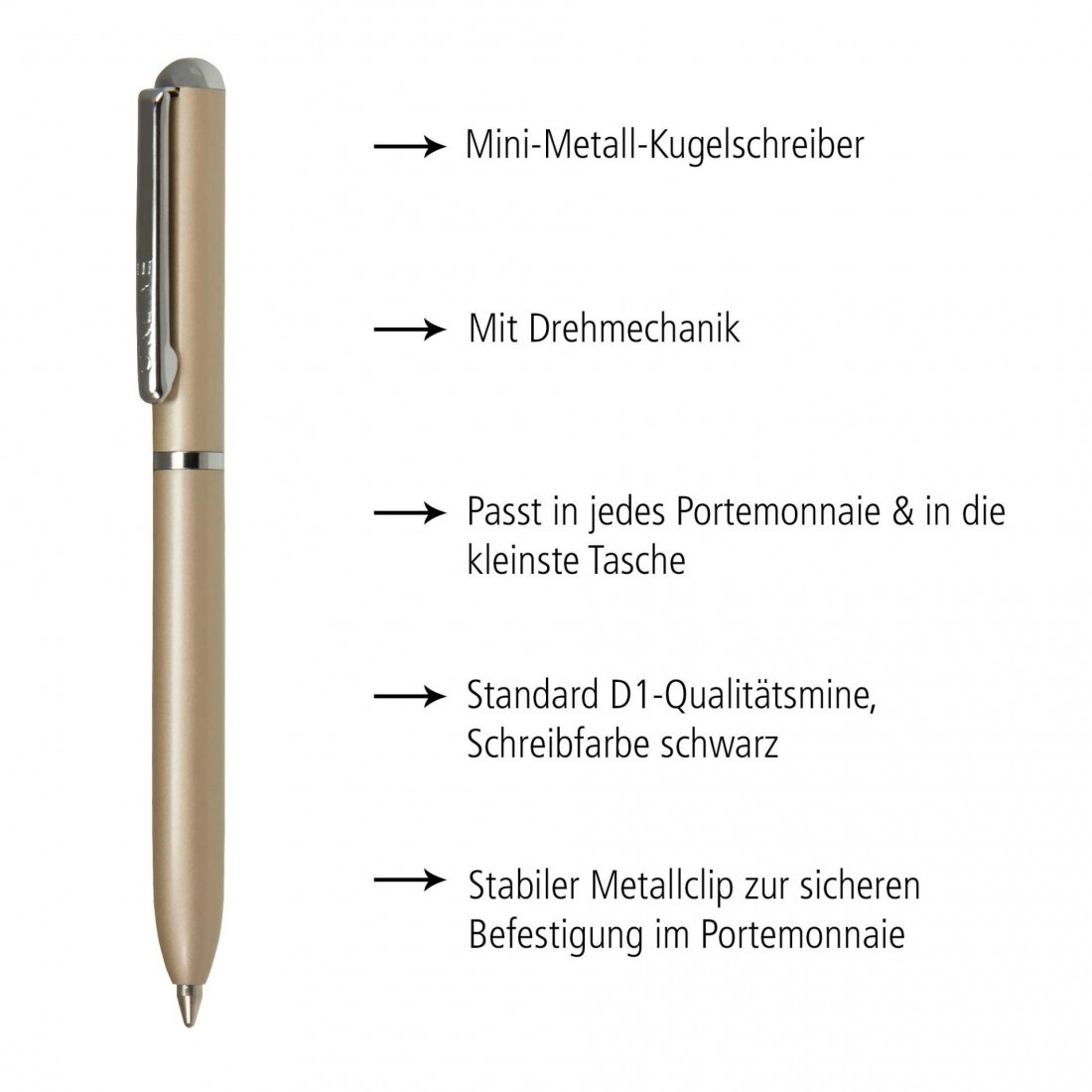 Twist Ballpen Mini Portemonnaie champagne 43022 OnLine