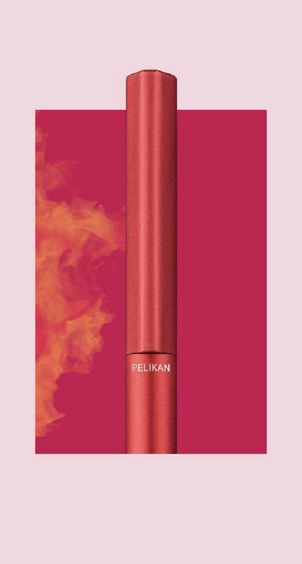 Pelikan Ineo aluminium twist fiery red ballpen