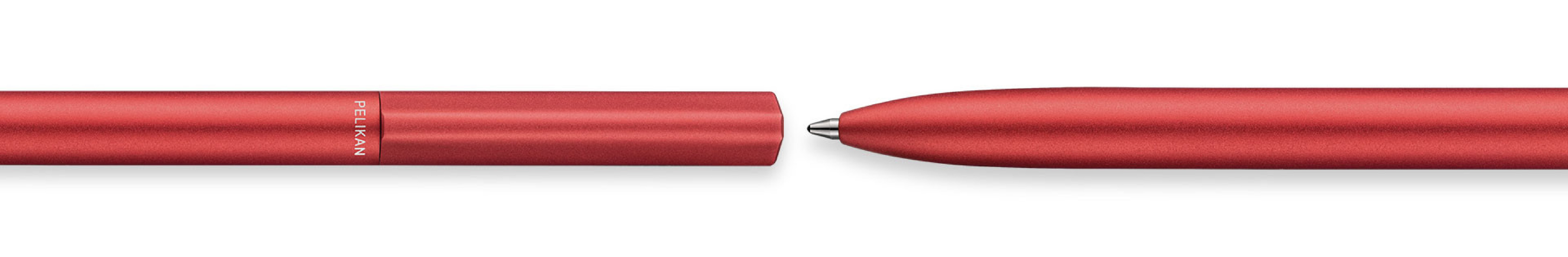 Pelikan Ineo aluminium twist fiery red ballpen