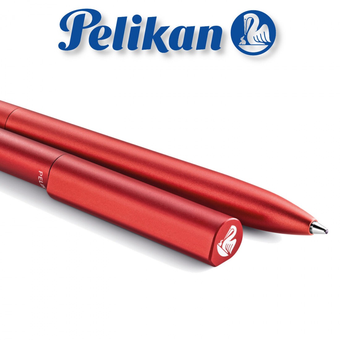 Pelikan Ineo aluminium twist fiery red ballpen