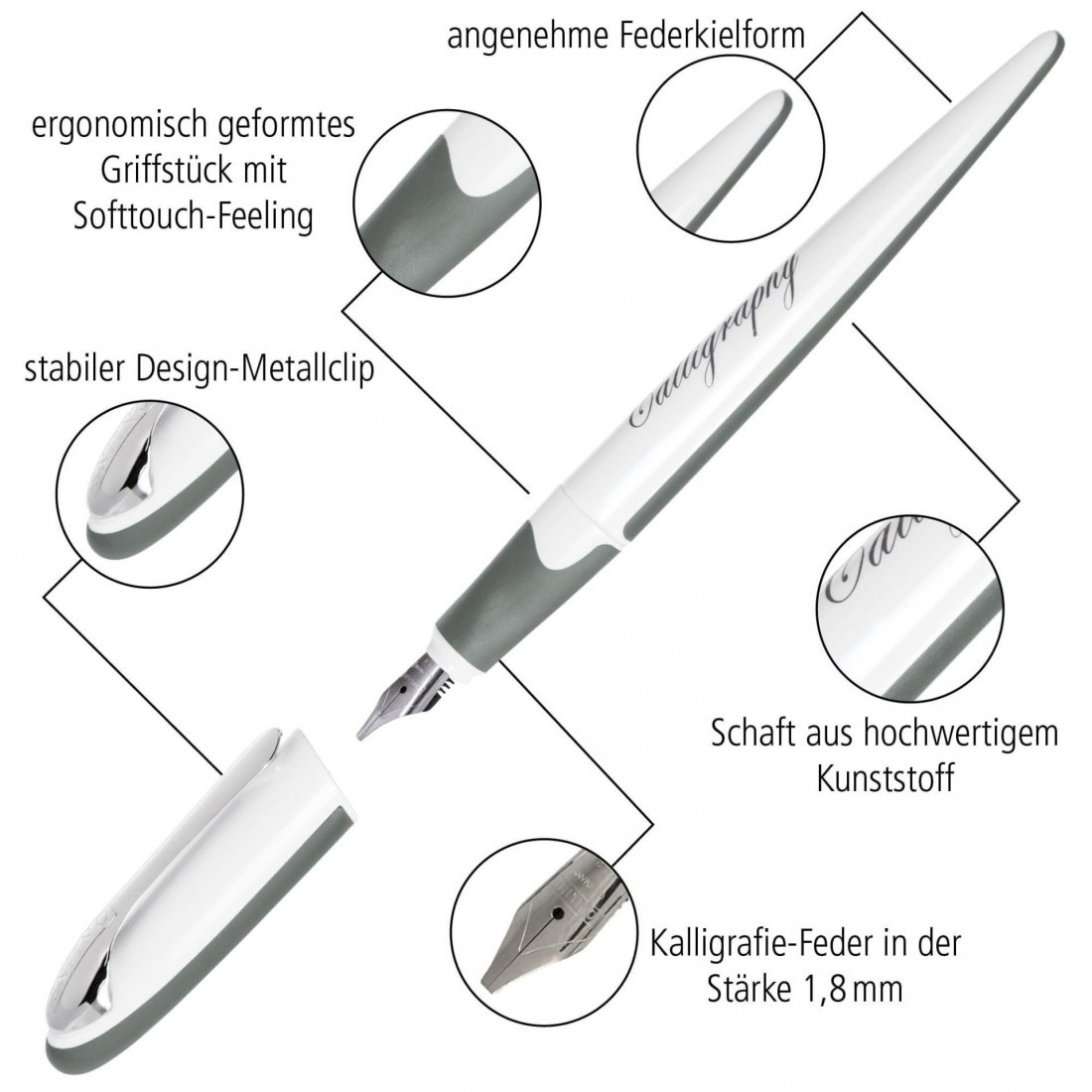 Online Calligraphy pen 1,4mm, Best Writer Air 10048 pastel blue