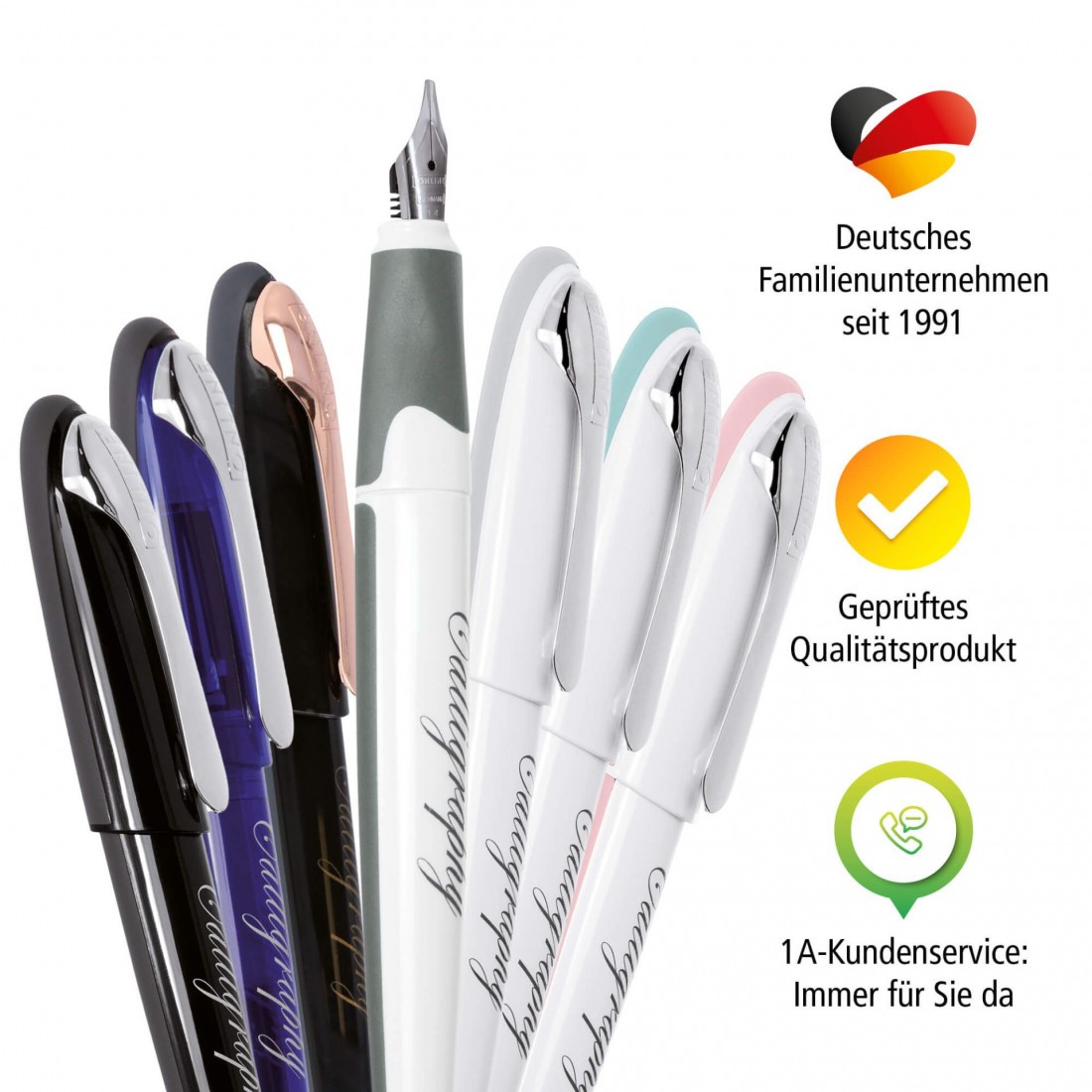 Online Calligraphy pen 1,4mm, Best Writer Air 10048 pastel blue