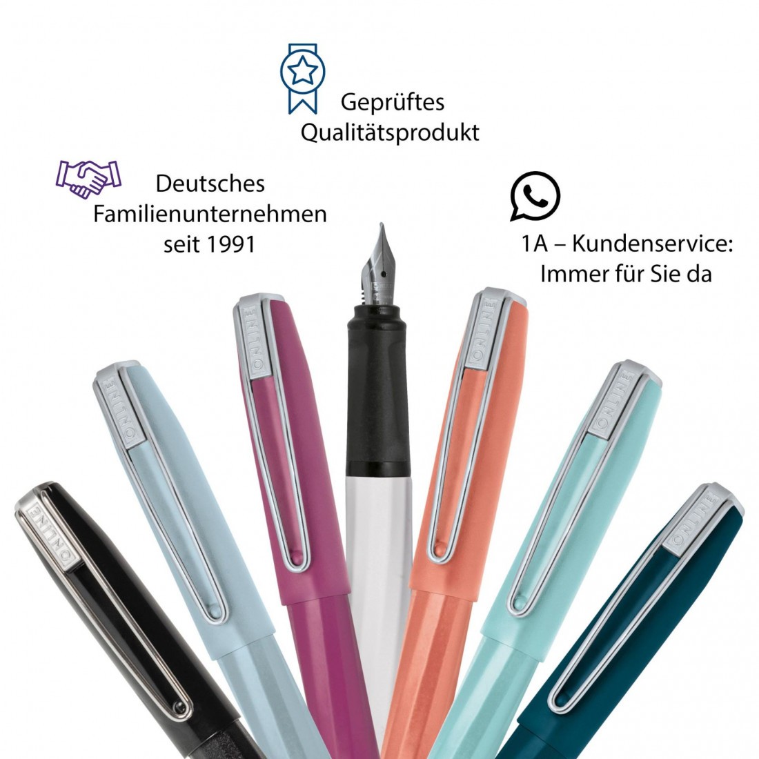 Fountain pen Slope silver grey 26132 Online