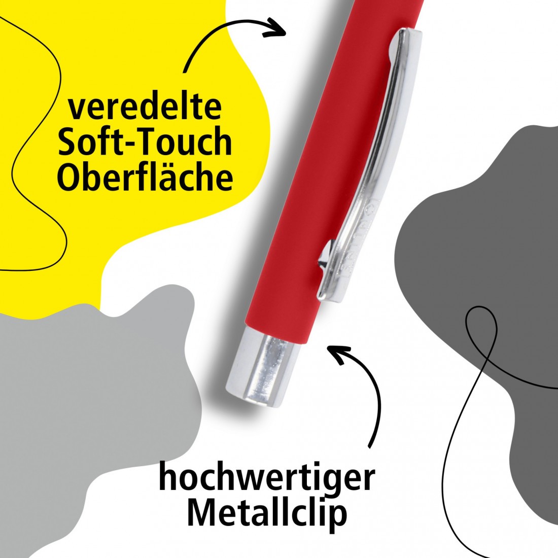 Online ballpen KS Soft Metal Classic Red