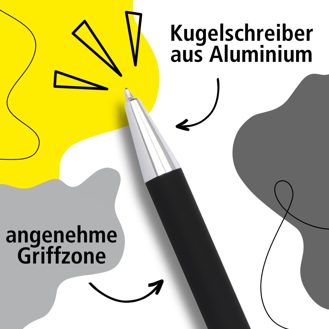 Online ballpen KS Soft Metal Classic Black