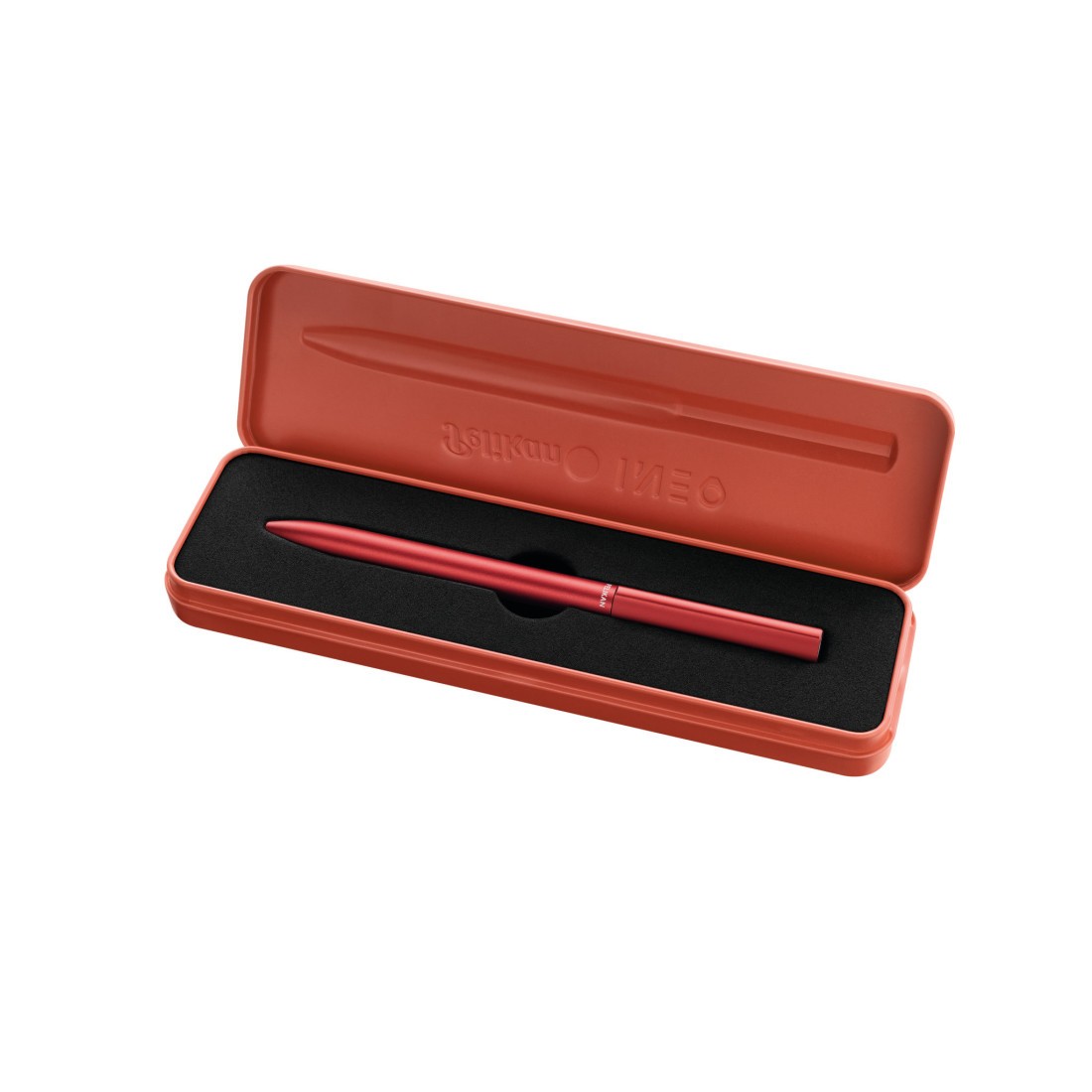 Pelikan Ineo aluminium twist with metal case fiery red ballpen