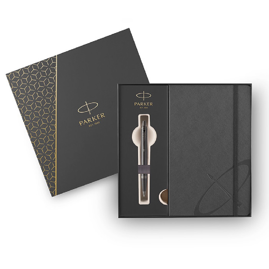 Parker IM Mono Titanium Set  Ballpen and Notebook
