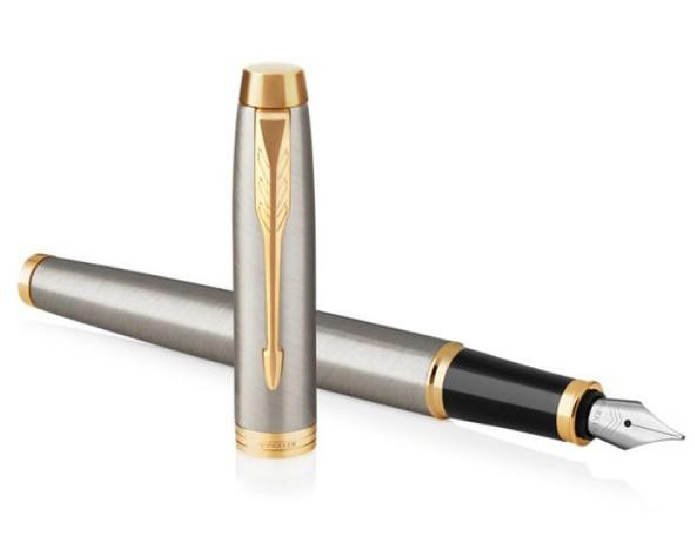 Parker IM Core Brush Metal GT Set Fountain pen and Notebook PA
