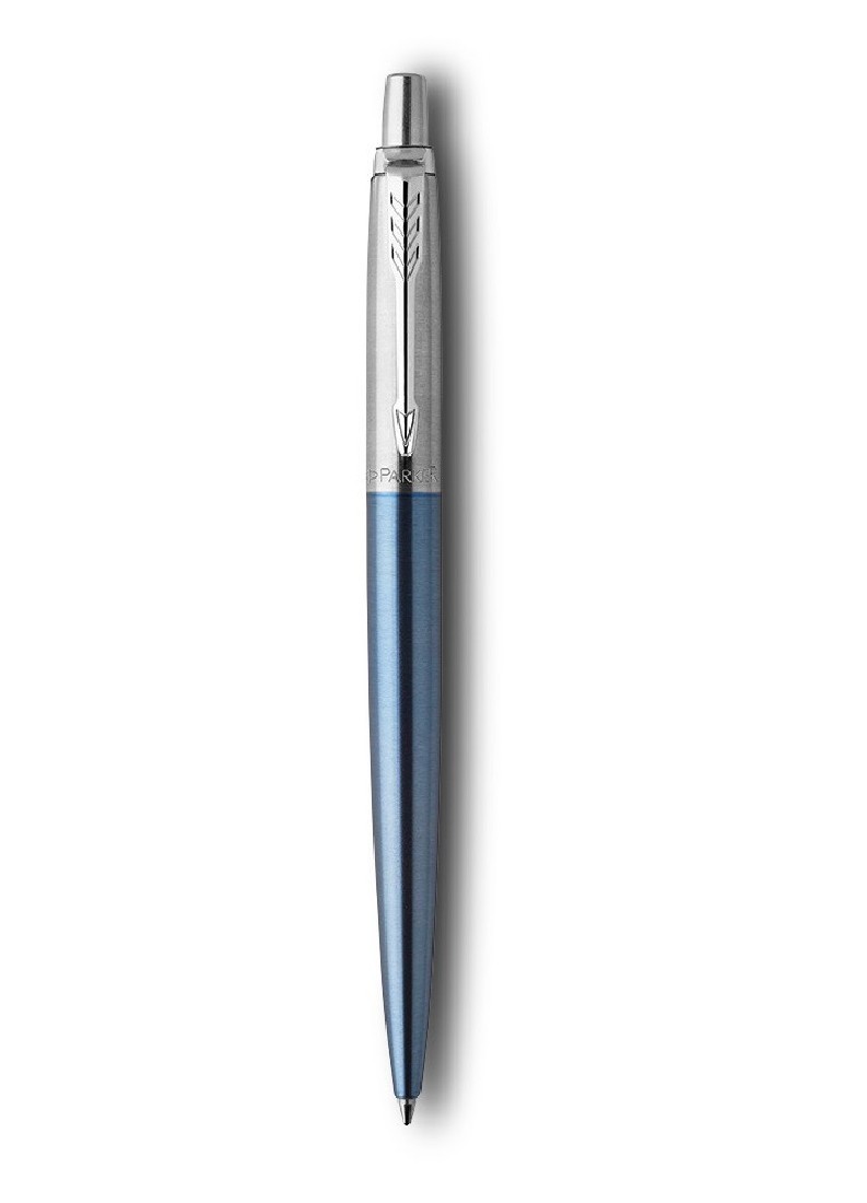 Parker Jotter Core Waterloo Blue CT Ballpen and Black Pouch P
