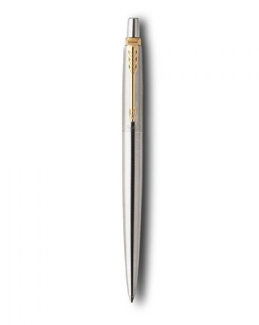 Parker Jotter Core Stainless Steel GT  ballpen and Black Pouch P