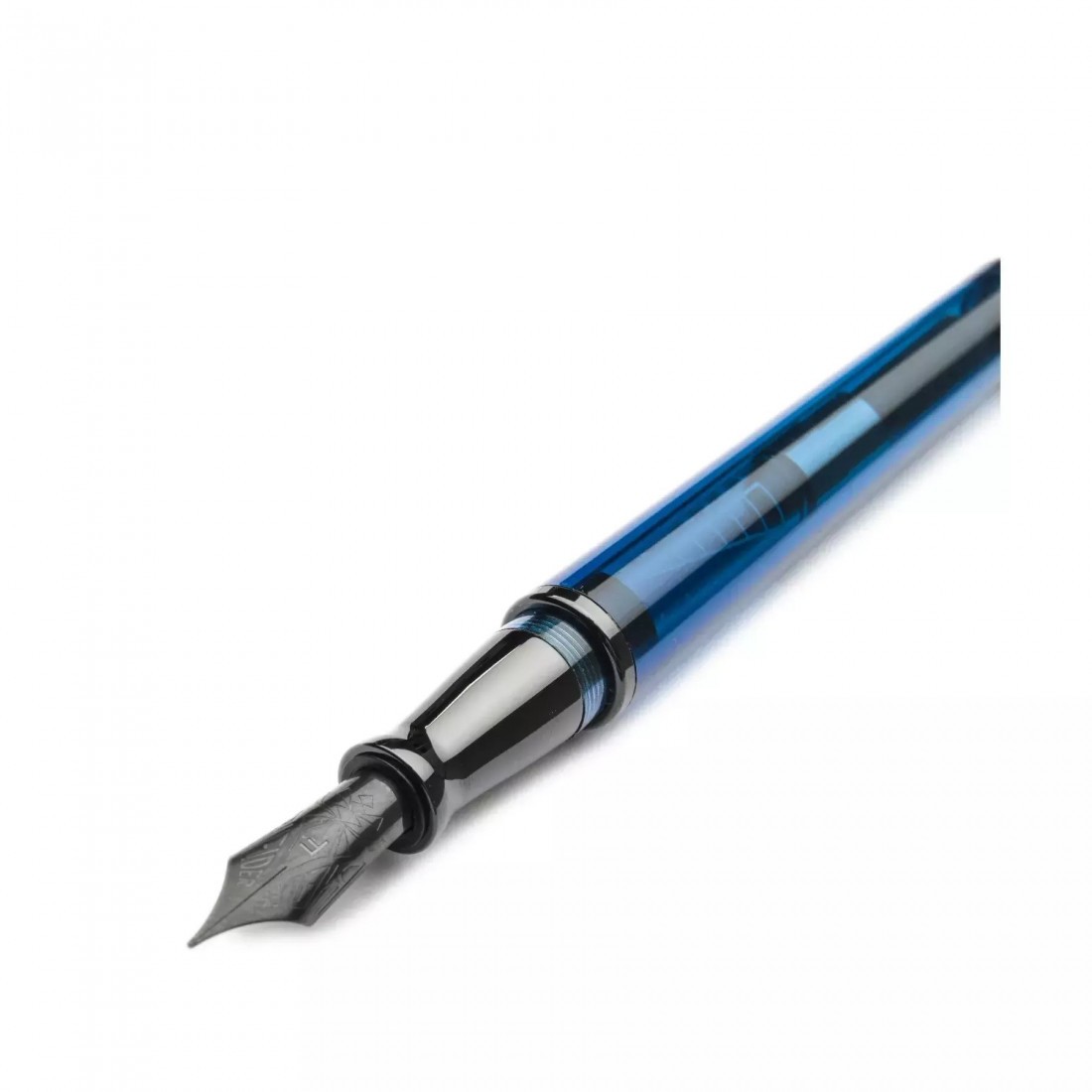 Pineider Avatar Ultraresin Demo Sky Blue with Black Trims Fountain Pen