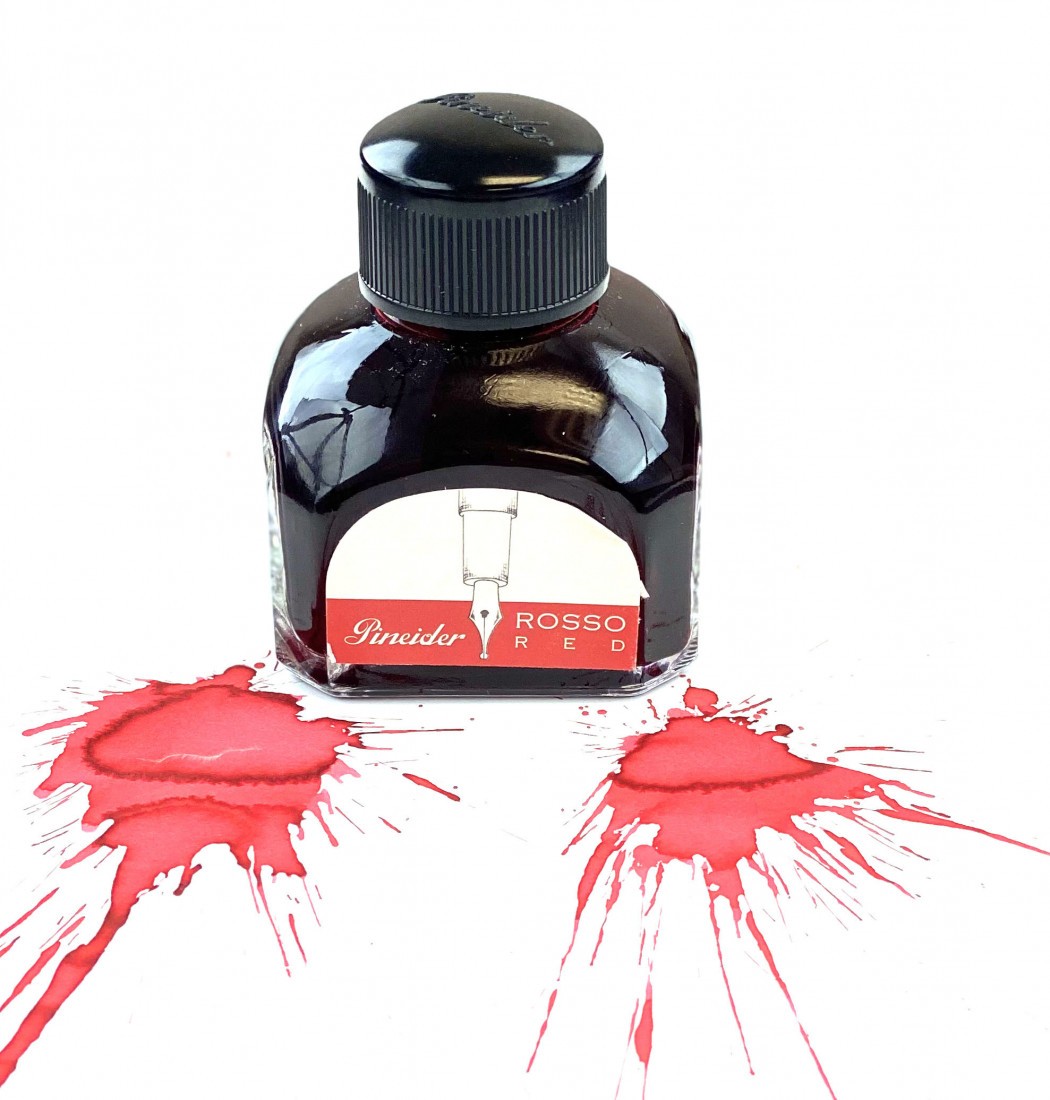 Pineider ink well 75ml red